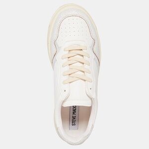 👟 Steve Madden Phipps White Sneakers, size 6. Brand New!!!